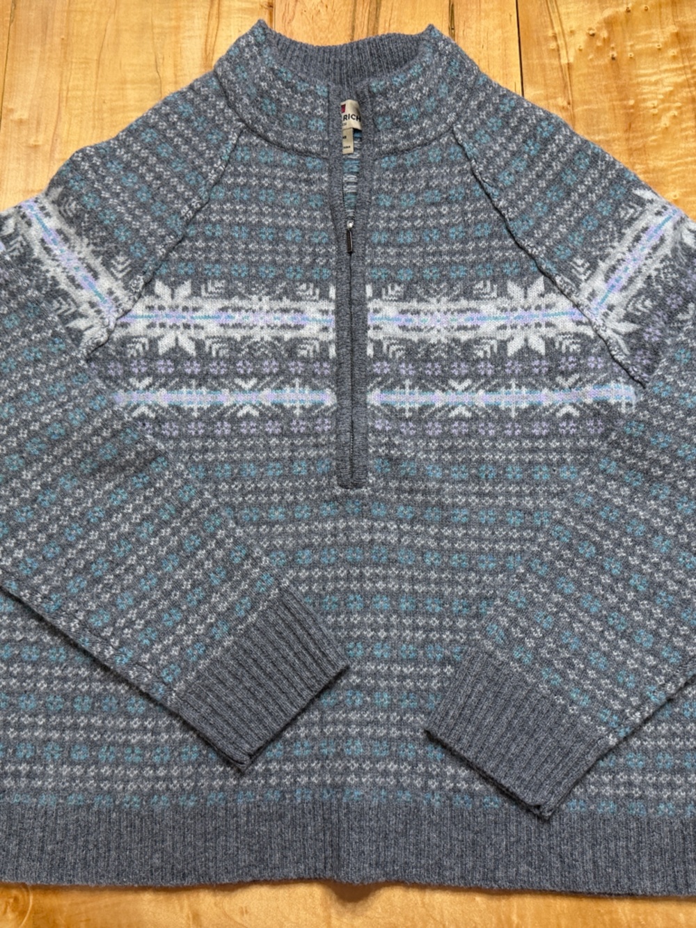 Woolrich Fair Isle 100% Lambs Wool Sweater